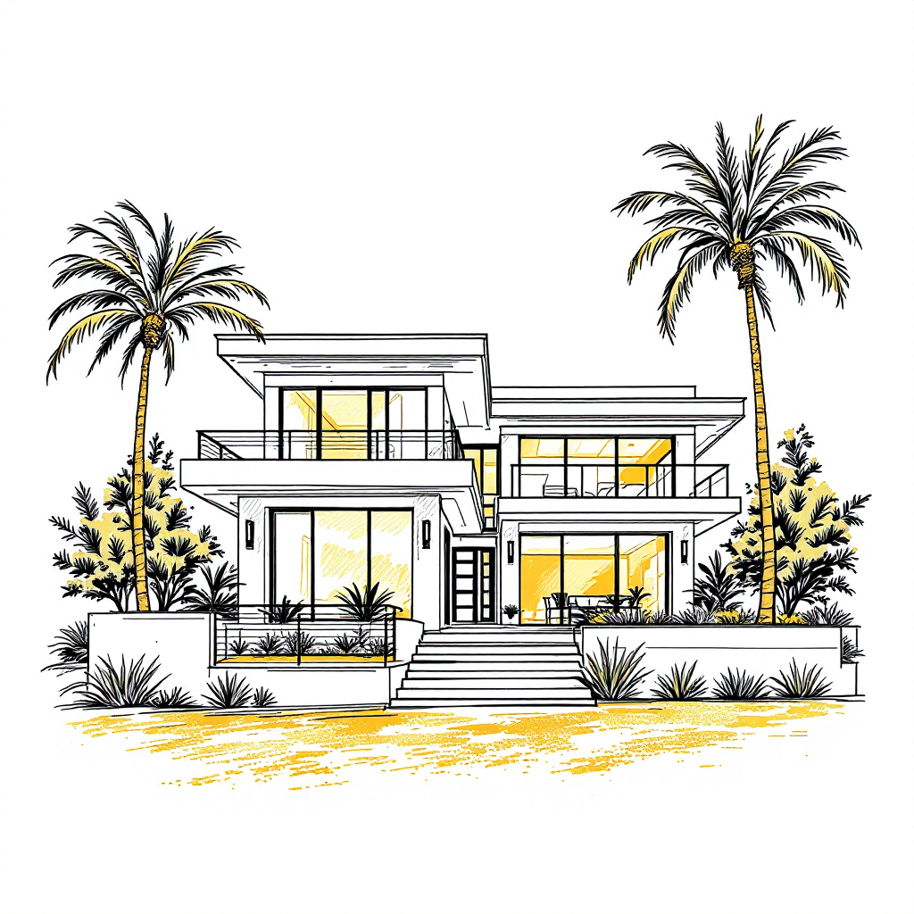 Modern custom home