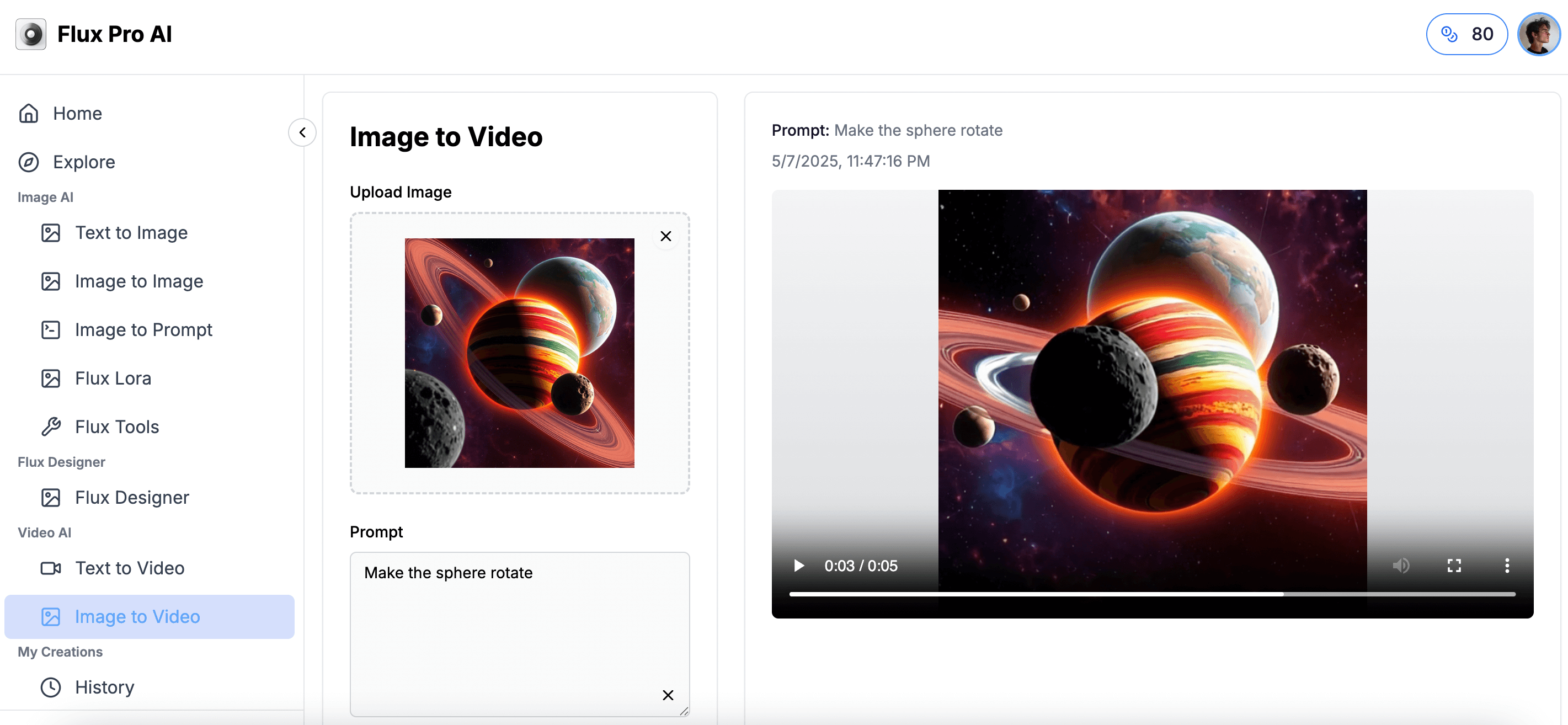 Image to Video Example